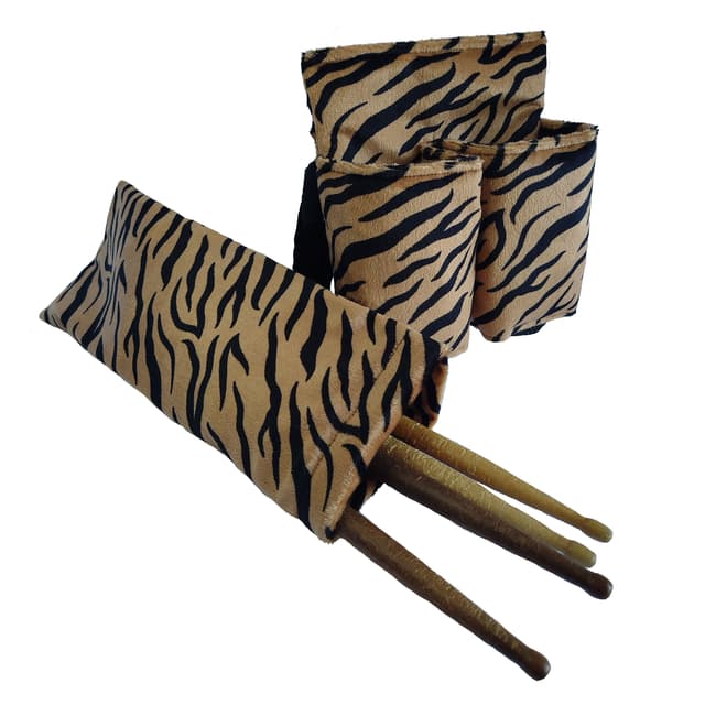 Pochete Porta-Bebida com Porta-Baqueta Estampado Tigre